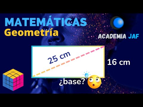 Calcular la base de un rectángulo conociendo su diagonal y su altura