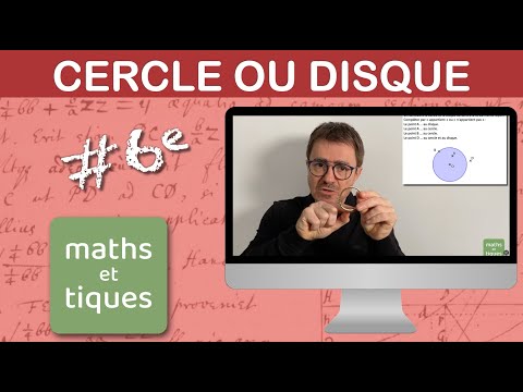 Reconnaître un point sur un CERCLE ou sur un DISQUE - Sixième