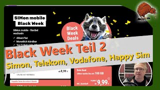 📱 Black Week Angebote Teil 2: Simon, Telekom Prepaid, Unlimited, Vodafone Unlimited, Happy SIM