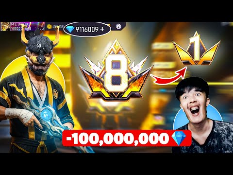 Viral TikToker 😱 Spent 1 Million Diamonds In My Free Fire 😳 Prime 8 Level Badge 😍 - Garena Free Fire