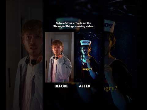 Stranger Things Cooking Edit - BEFORE vs AFTER 🤯