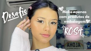 MAKE SÓ COM PRODUTOS ROSA 🩷