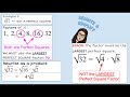 Simplifying Radicals and Square Roots