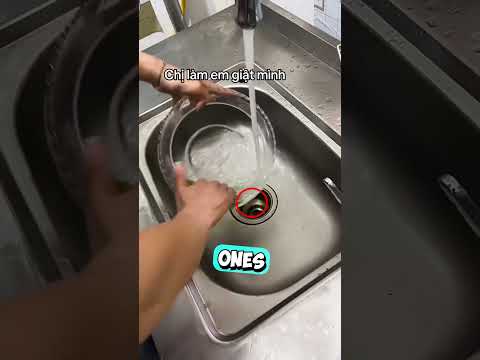 She Poured All The Fish Into The Sink 😳 (@nhungthuvotrine/TT)