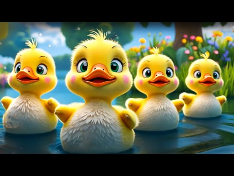 5 Little Ducks - Learn to Count Five with Ducks Rhyme & Kids Song