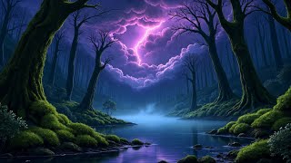 Dark Summer Music - Thunderstorm Woods ⛈️