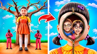 हम असल ज़िंदगी में  स्क्विड गेम के जाइंट गर्ल और बॉय बन गए !