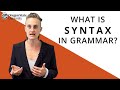 Understanding Syntax in Language