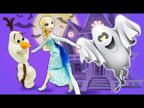 Elsa Frozen e o Enigma dos Fantasmas de Halloween.