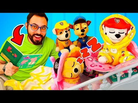 ¡Es hora de DORMIR! Juguetes de Paw Patrol para niños.