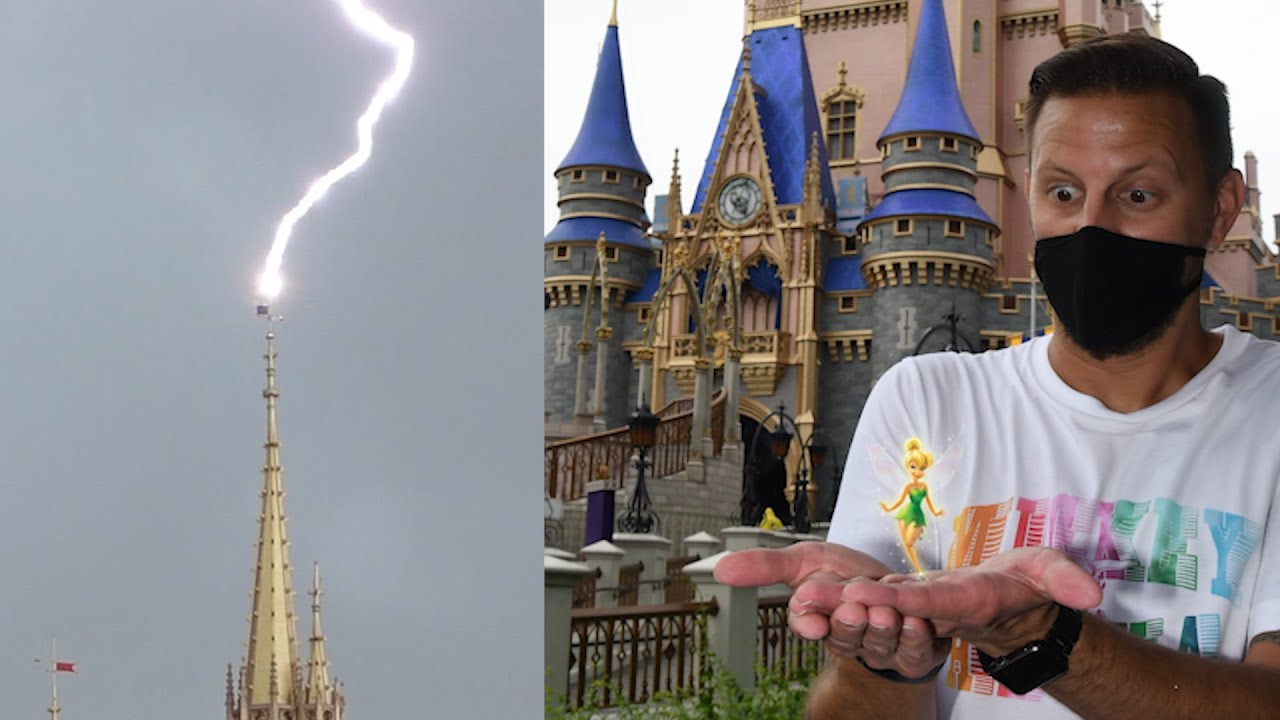 Lightning Struck Cinderella Castle & The Great Hotdog Hunt Of 2020 At Disney World's Magic Kingdom! The Tim Tracker
