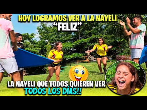 Miren lo FELIZ que anda Nayeli jugando. Este juego entre el equipo de Nayeli y Heydi se puso reñido