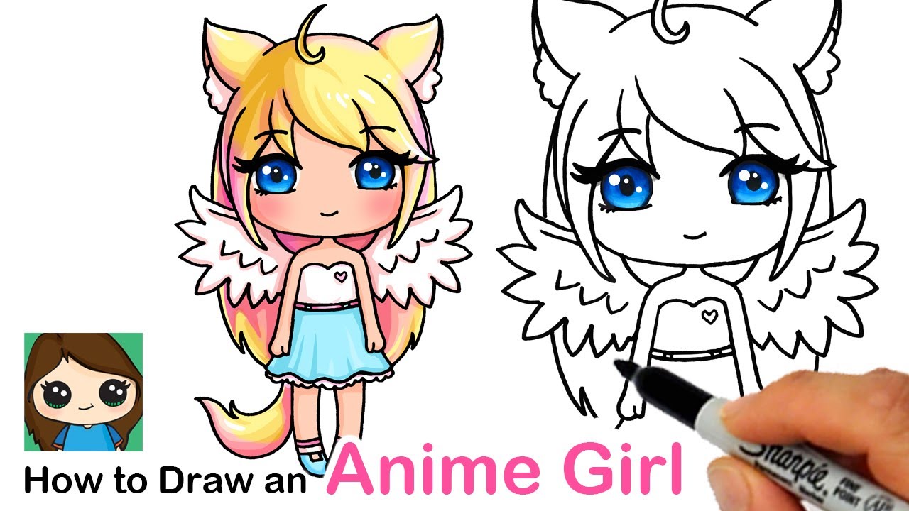 How to Draw an Anime Cute Girl Easy Gacha Life Inspired