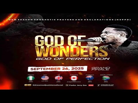 GOD OF WONDERS; GOD OF PERFECTION [GRAND FINALE] || NSPPD || 26TH SEPTEMBER 2025
