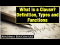 Understanding English Clauses and Functions