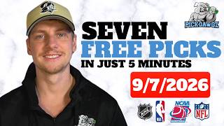 MLB Picks & Predictions For Today Monday 9/7/26 | FREE MLB Best Bets and Predictions!