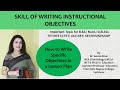Instructional Objectives and Learning Domains