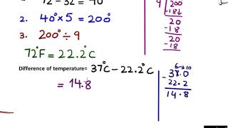 Solve real life problems involving conversion of units of temperature