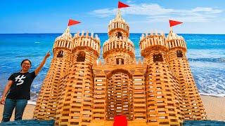 Crashing a Lifesize Domino SANDCASTLE!