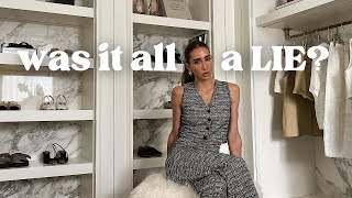 I got rid of my entire luxury designer closet (1 year update)
