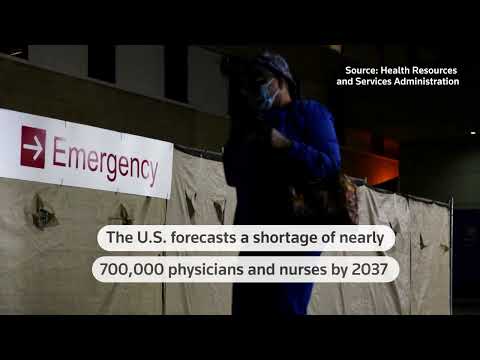 YouTube video thumbnail: Poll Finds Over Half of US Healthcare Workers Plan to Switch Jobs