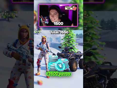 Cuantos PAVOS puedes conseguir con $0? #fortnite #spxtacular #shorts
