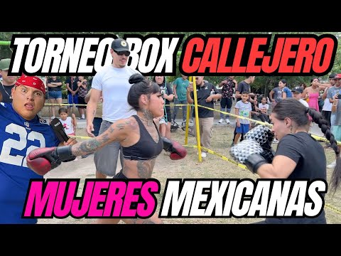 Mujeres FUERTES Luchan en el Torneo de Box de barrio