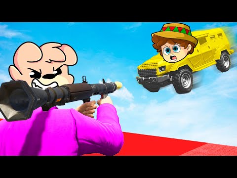 ¡COCHES BLINDADOS vs COHETES EXPLOSIVOS de GTA 5! 💥😂 GTA ONLINE con SILVIOGAMER PANCRACIO y LINGAMES