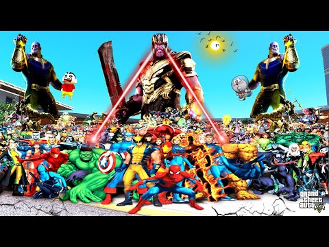 THE END AVENGERS (Endgame) Vs THANOS - Final Battle In GTA 5