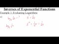 Logarithmic Functions and Properties