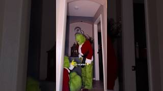 Me and my mom SCARED EACH OTHER😭✋ #grinch #scared
