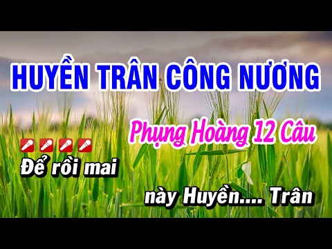 Huyền Trân Công Nương Karaoke | Phụng Hoàng 12 Câu Karaoke | Hoài Phong Organ