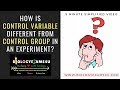 Understanding Variables in Experiments