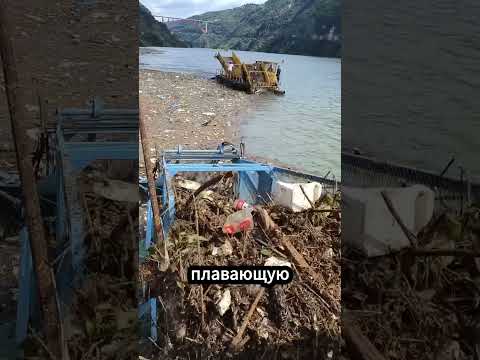 Эта гениальная машина для очистки рек в Китае просто потрясающая!