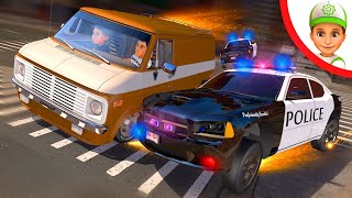 New Police car carton and hotwheals. Adventure Handy Andy.