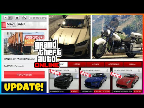 Neue AUTO-WASCHANLAGE, 6 Fahrzeuge & Immobilien in GTA 5 ONLINE❗️Neues Money Fronts Update in GTA 5
