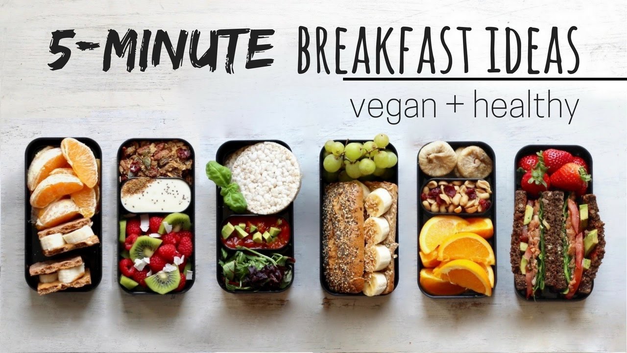 QUICK VEGAN BREAKFAST IDEAS bento box style