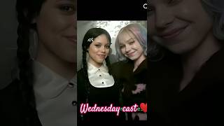 Wednesday cast ❤️#wednesday #emmamyers #jennaortegawednesday #evietempleton #netflix #morticia #cute