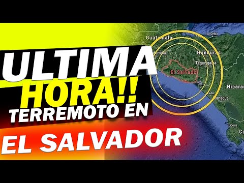 ALERT4A TERREMOTO EN EL SALVADOR ! SE MOVIO TODO EL PAIS ! ULTIMA HORA