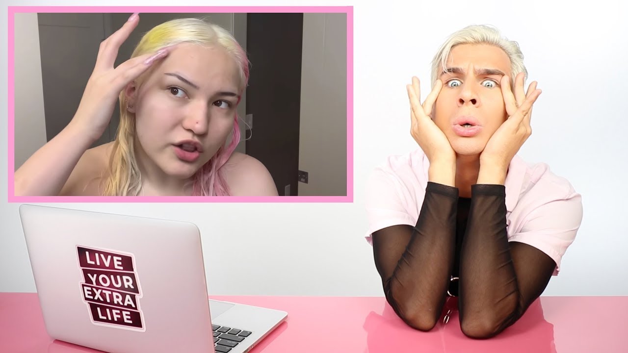 #1 Hairdresser reacts to bleach fails