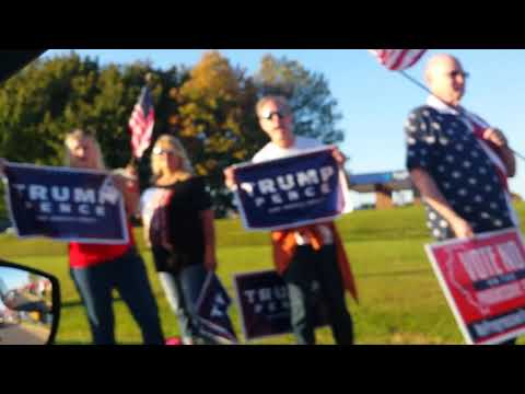 Pro Trump Rally Gurnee Illinois Wednesday October 7
