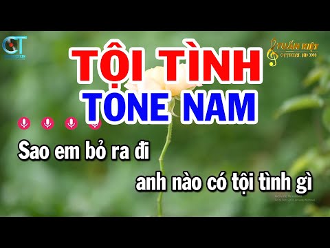 Karaoke Tội Tình Tone Nam ( Bbm ) Nhạc Sống Mới Nhất || Karaoke Tuấn Kiệt