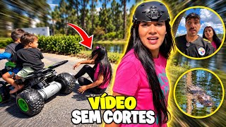 A MOTO ME JOGOU NO CHÃO + O JACARÉ APARECEU!! 🐊 *VÍDEO SEM CORTES* 