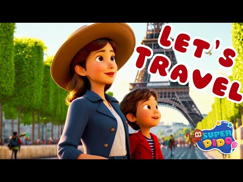 🌟Let’s Explore the World! | 🚁 Fun Kids Song About Landmarks | Eiffel Tower, Pyramids & More! 😍