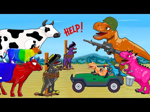 Dinosaurs Epic Battle: T-rex Triceratops, Tyrannosaurus, Stegosaurus Jurassic Park Adventures