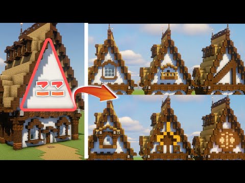【マイクラ 建築講座】屋根の下のこの部分、おしゃれにする方法教えます 【マインクラフト 実況】
