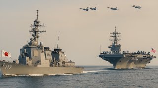 Japan’s NEW aircraft carrier met the US NAVY and then THIS happened...