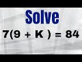 Solving Equations with Parentheses