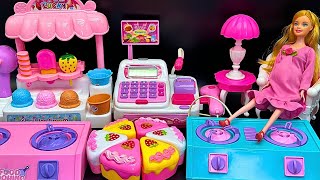 10 minutes Satisfying with Unboxing Cute Pink Ice Cream Mini Kitchen ASMR | Review Toys