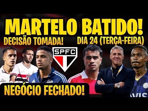 NEGÓCIO FECHADO! SPFC REALIZA ACERTO PRA COMEMORAR! ALVES; IGOR VINICIUS; REINIER; LINCOLN E+